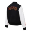 Women’s San Francisco Giants Classic Wool & Leather Varsity Jacket 1