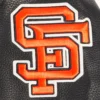 Womens San Francisco Giants Retro Classic White Black Varsity Jacket 4