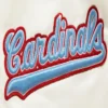 Women’s St. Louis Cardinals Classic Retro White Varsity Best Quality Satin Jacket