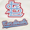 Women’s St. Louis Cardinals Classic Retro White Varsity High Quality Satin Jacket