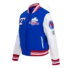 Women's Texas Rangers Retro Classic Blue Varsity Jacket