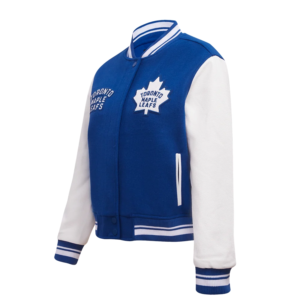 Women’s Toronto Maple Leafs Retro Classic Wool Varsity Jacket 2