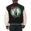 Wool Boston Celtics Domestic Two Tone Black Jacket 1