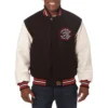 Wool and Leather Toronto Raptors Domestic Two Tone Black Jacket