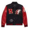 World Champs Homme+Femme Black and Red Varsity Jacket