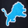 vDetroit Lions Retro Classic Black Varsity Jacket 7